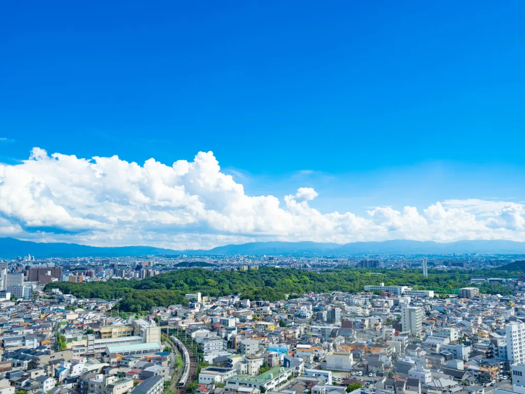 地域のパートナーをイメージした爽やかな地域の風景写真です。